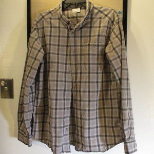 Columbia Black Tartan Shirt Size M